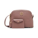 アンクライン レディース ショルダーバッグ バッグ Dome Crossbody with Detachable Card Case Mauve Mist