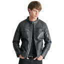 ダナ キャラン ニューヨーク メンズ ジャケット&ブルゾン アウター Men's Faux-Leather Removable Hood Moto Jacket Black(4)