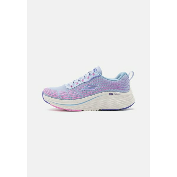 スケッチャーズ レディース テニス スポーツ MAX CUSHIONING ELITE 2.0 LACE UP - Neutral running shoes - light blue/pink