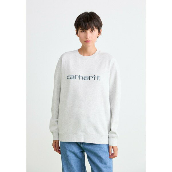 カーハート レディース パーカー・スウェットシャツ アウター Sweatshirt - ash heather/citadel(4)