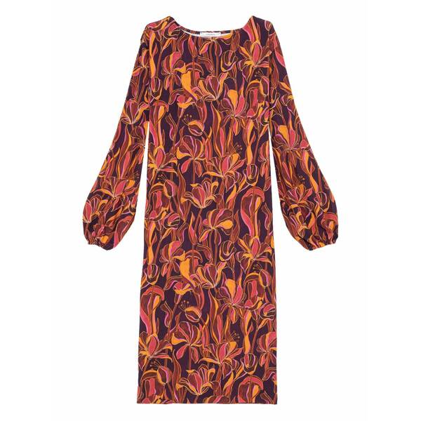Other - マリパルミ レディース ワンピース トップス Floral-print balloon-sleeve midi dress Red
