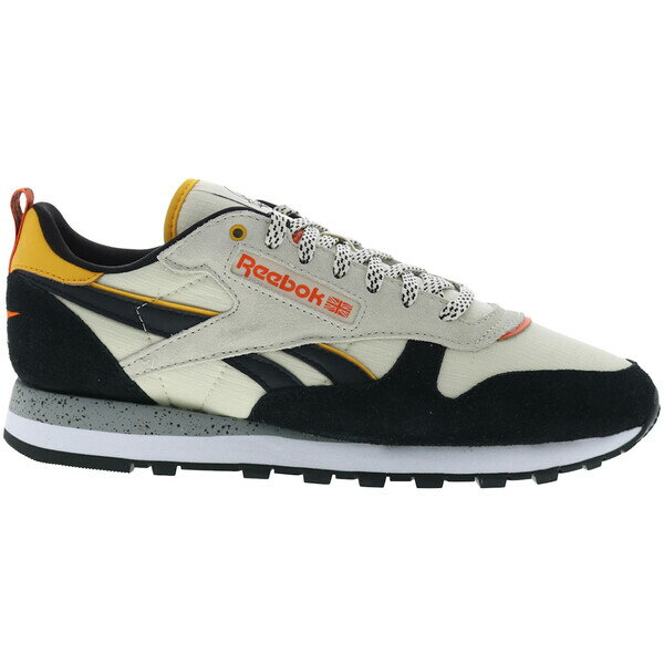 楽天astyReebok リーボック メンズ スニーカー 【Reebok Classic Leather Outdoor Vibes Alabaster Black】 サイズ US_7（25.0cm） Alabaster/Black/Fierce Gold