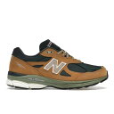 New Balance ニューバランス メンズ スニーカー 【New Balance 990v3 MiUSA Tan Green】 サイズ US_M_14 Tan/Green(4)