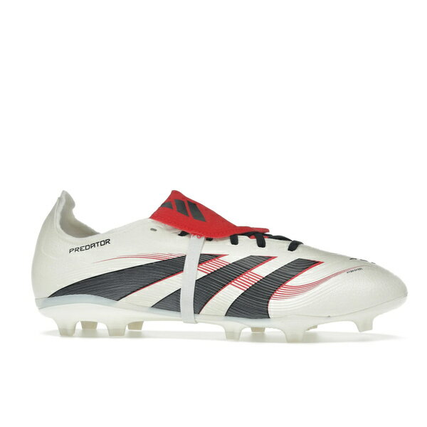 adidas アディダス メンズ スニーカー 【adidas Predator League Fold-Over Tongue FG/MG Off White Core Black Pure Ruby】 サイズ US_12(30.0cm) Off White/Core Black/Pure Ruby