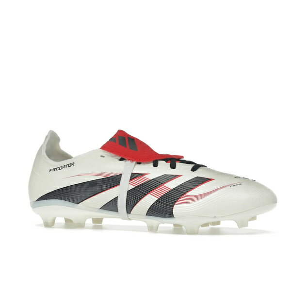adidas アディダス メンズ スニーカー 【adidas Predator League Fold-Over Tongue FG/MG Off White Core Black Pure Ruby】 サイズ US_12(30.0cm) Off White/Core Black/Pure Ruby