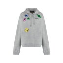 ディースクエアード レディース パーカー・スウェットシャツ アウター Logo Cotton Hoodie grey