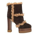 【送料無料】 カサディ レディース ブーツ シューズ Ankle boots Brown