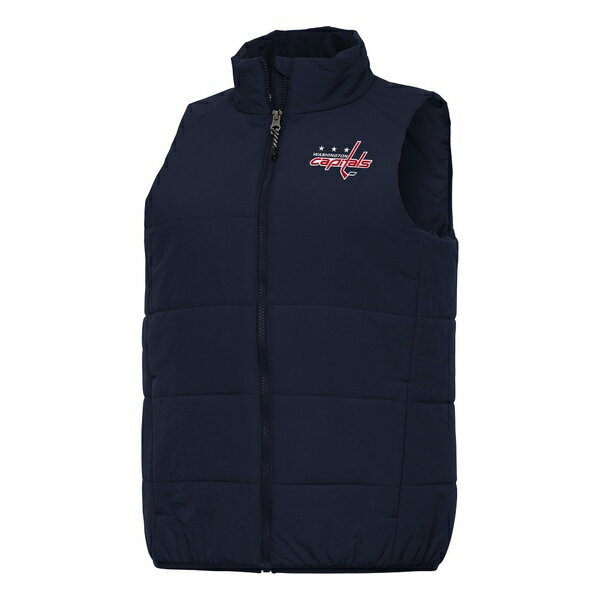 アンティグア レディース ジャケット&ブルゾン アウター Washington Capitals Antigua Women's Experience FullZip Vest Navy