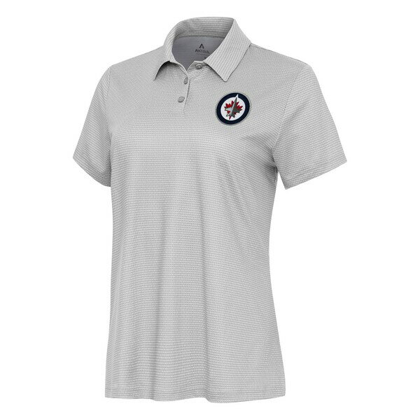 アンティグア レディース ポロシャツ トップス Winnipeg Jets Antigua Women's Rings Polo White