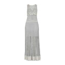 【送料無料】 ロベルトカヴァリ レディース ワンピース トップス Maxi dresses Silver