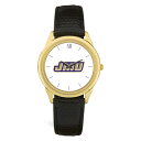 W[fB Y rv ANZT[ James Madison Dukes Team Logo Leather Wristwatch -