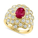 エフィー コレクション レディース リング アクセサリー EFFY Ruby (1-3/8 ct. t.w.) & Diamond (1-1/2 ct. t.w...