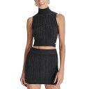 ダナ キャラン ニューヨーク レディース ニット&セーター アウター Women's Cropped Cable Knit Sweater Black