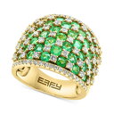 エフィー コレクション メンズ リング アクセサリー EFFY Emerald (3-3/4 ct. t.w.) & Diamond (1-1/5 ct. t....