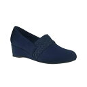 インポ レディース サンダル シューズ Women's Gerrie Memory Foam Stretch Wedge Shooties Midnight Blue