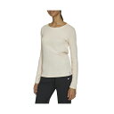 トミー ヒルフィガー レディース Tシャツ トップス Women's Cotton Blend Ribbed Long Sleeve T-Shirt Pebble(4)