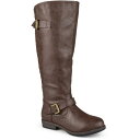 ジャーニーコレクション レディース ブーツ シューズ Women's Extra Wide Calf Spokane Studded Boot Brown