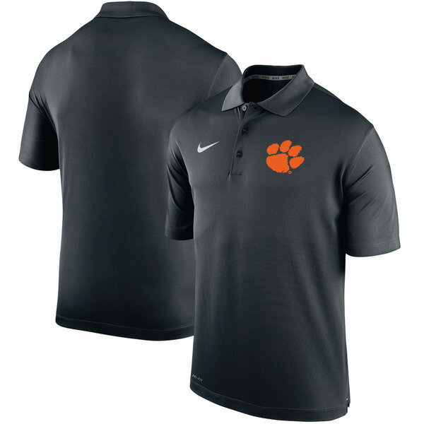 ナイキ メンズ ポロシャツ トップス Clemson Tigers Nike Big & Tall Primary Logo Varsity Performance Polo Black