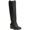 ラッキーブランド レディース ブーツ シューズ Women's Hybiscus Knee-High Riding Boots Black Leather