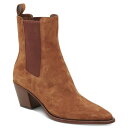 ドルチェヴィータ レディース ブーツ シューズ Women's Shadie H2O Pointed-Toe Booties Brown Suede