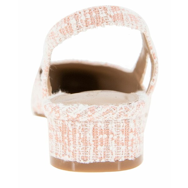 BCBジェネレーション レディース サンダル シューズ Women's Tillie Cap Toe Slingback Block Heel Pumps Pink Boucle/Black
