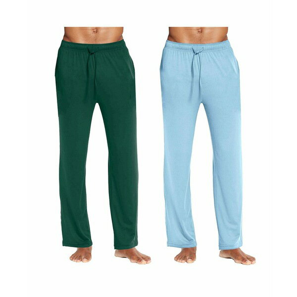 ギャラクシーバイハルビック メンズ カジュアルパンツ ボトムス Men's Classic Lounge Pants, Pack of 2 Hunter-Blue