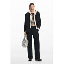 デジグアル レディース カジュアルパンツ ボトムス Women's Fluid cargo pants Black