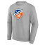 ファナティクス メンズ パーカー・スウェットシャツ アウター FC Cincinnati Fanatics Branded Logo Pullover Sweatshirt Heather Gray