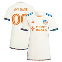 AfB_X fB[X jtH[ gbvX FC Cincinnati adidas Women's 2024 The Canvas Kit Replica Custom Jersey White