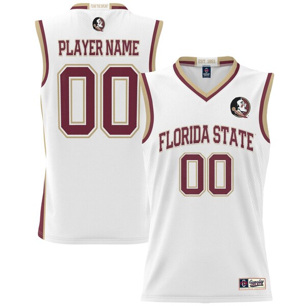 ゲームデイグレーツ メンズ ユニフォーム トップス Florida State Seminoles GameDay Greats Men's NIL PickAPlayer Lightweight Basketball Jersey White