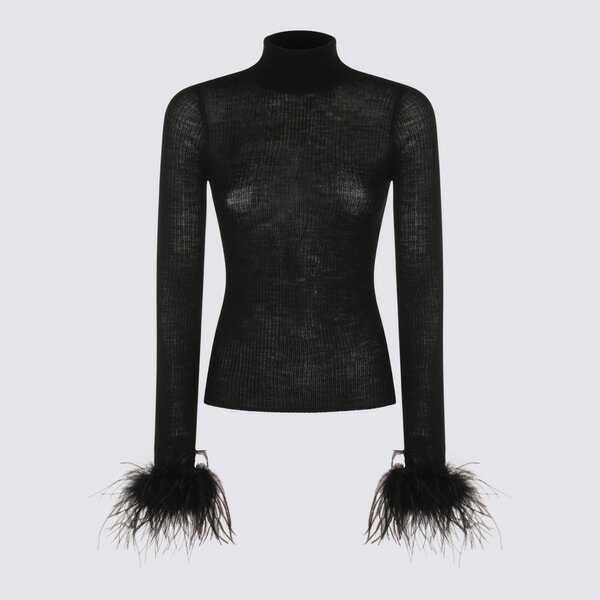 ブルマリン レディース ニット&セーター アウター Black Knitwear Black(4)