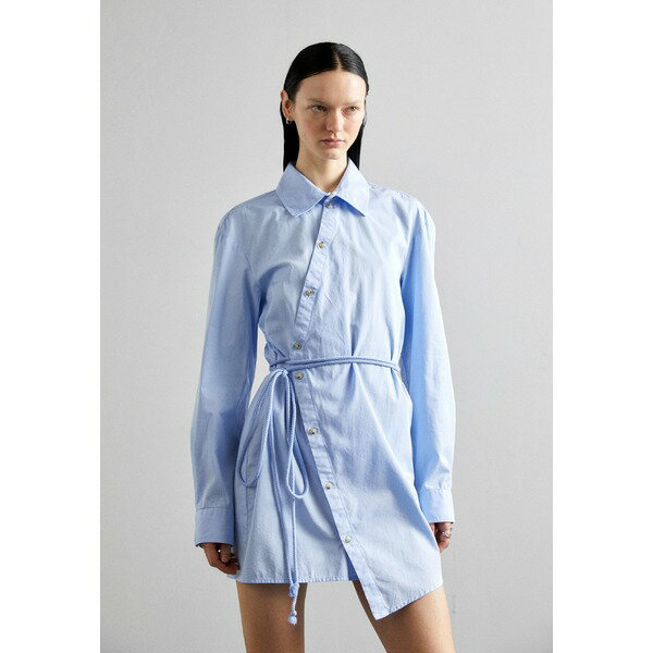 ϥɥå ǥ ԡ ȥåץ Shirt dress - blue