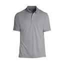 ランズエンド メンズ ポロシャツ トップス Big & Tall School Uniform Short Sleeve Solid Active Polo H...