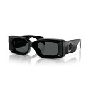 ヴェルサーチ レディース サングラス&アイウェア アクセサリー Unisex Sunglasses, Ve4474U Black