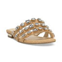 ジェシカシンプソン レディース サンダル シューズ Detta Crystal Embellished Slide Sandals Sandcastle Raffia(4)