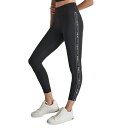 ダナ キャラン ニューヨーク レディース レギンス ボトムス Women's High-Waist Logo Tape Leggings Blk/black
