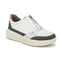 ビジーズ レディース スニーカー シューズ Winner Washable Zipper Sneakers White/Sage Textured Fabric