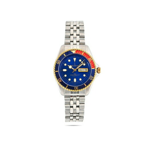 プジョー メンズ 腕時計 アクセサリー Men's Round Day-Date Rotating Bezel Watch with Stainless Steel Bracelet Silver プジョー メンズ 腕時計 アクセサリー Men's Round Day-Date Rotating Bezel Watch with Stainless Steel Bracelet Silver