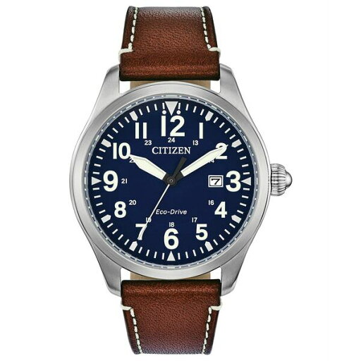 シチズン レディース 腕時計 アクセサリー Eco-Drive Men's Chandler Brown Leather Strap Watch 42mm Brown シチズン レディース 腕時計 アクセサリー Eco-Drive Men's Chandler Brown Leather Strap Watch 42mm Brown
