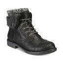 クリフバイホワイトマウンテン レディース ブーツ シューズ Women's Duena Lace-Up Hiker Booties Black