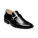 ステイシーアダムス メンズ スリッポン・ローファー シューズ Men's Beau Bit Perforated Leather Loafer BLACK