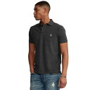 ラルフローレン メンズ ポロシャツ トップス Men's Classic-Fit Mesh Polo Black Marl Heather
