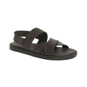 アンソニー ヴィア メンズ サンダル シューズ Men's Mumbai Cross Strap Comfort Sandals Brown