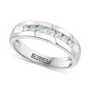 エフィー コレクション レディース リング アクセサリー EFFY® Men's Diamond Channel-Set Band (1/2 ct. t...