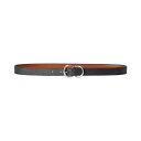 ラルフローレン レディース ベルト アクセサリー Reversible Crosshatch Leather Belt Black/Lauren Tan