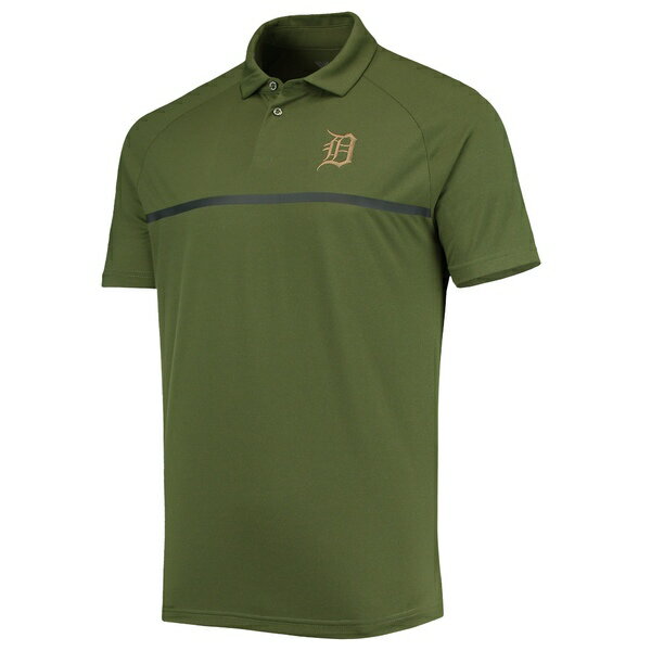 xEFA Y |Vc gbvX Detroit Tigers Levelwear Delta Sector Raglan Polo Olive