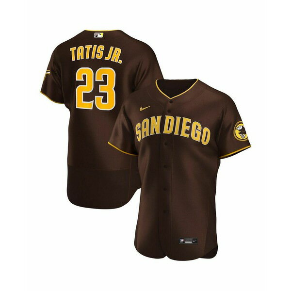 ナイキ メンズ パーカー・スウェットシャツ アウター Men's Fernando Tatis Jr. Brown San Diego Padres Road Authentic Player Jersey Brown