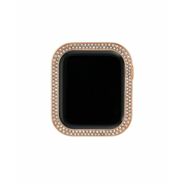 アンクライン レディース 腕時計 アクセサリー 40mm Apple Watch Metal Protective Bumper in Rose-gold With Crystal Accents Rose Gold Tone