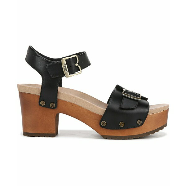 ドクター・ショール レディース サンダル シューズ Women's Original-Love Platform Sandals Black Leather