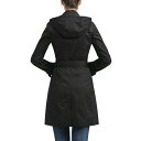 キミ アンド カイ レディース ジャケット＆ブルゾン アウター Women s Adley Water Resistant Hooded Trench Coat Black